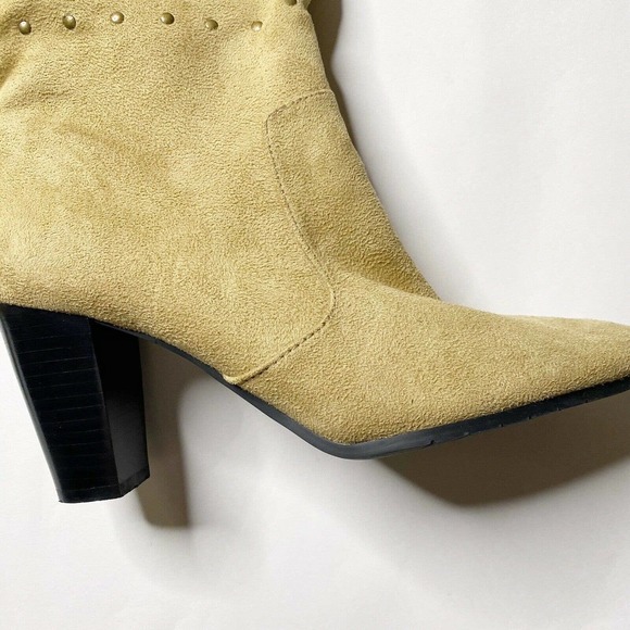 A.N.A A New Approach Tan Tall Faux Suede knee high boots Sz 8M - Picture 5 of 12